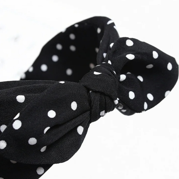 Rockabilly Bow Headband🖤🤍🖤🤍 - Picture 5 of 7